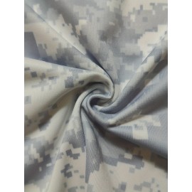 1pc Men's #17 Camo V-Neck Sport Jersey - Breathable Polyester Loose Fit Athletic T-Shirt for Training, Competition, Casual Outings & Holiday Celebrations (Grey)