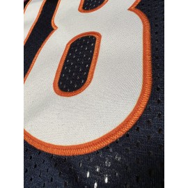 Men'S #18 Navy Blue Football Jersey - Breathable, Loose Fit with Embroidered Letters 