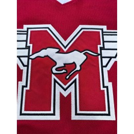 Men's Ice Hockey Jersey #10, Embroidered Alphabet & Number, Polyester Knit Fabric, V-Neck, Loose Fit, Machine Washable - Ideal for Sports, Casual Wear, Training, Hiking & Outdoor Activities