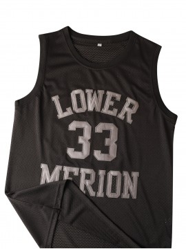 Stitched #33 Black Basketball Jersey