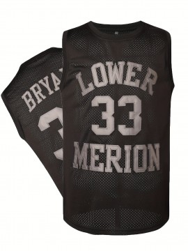 Stitched #33 Black Basketball Jersey