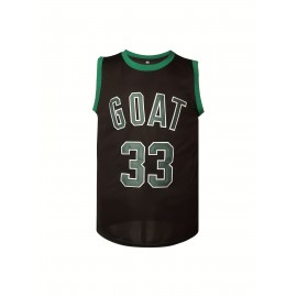 Men'S Embroidered GOAT 33 Basketball Jersey