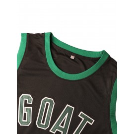 Men'S Embroidered GOAT 33 Basketball Jersey