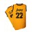 Stitched 22 Yellow Basketball Sports Jersey, Sleeveless Basketball Jersey