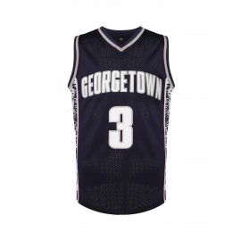 Polyester Georgetown 3 Embroidered Basketball Jersey For Men Slight Stretch Fabric Versatile For Basketball Jersey