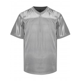 Men'S Solid Color Rugby Jersey, Embroidered American Football Jersey, Breathable V-neck, Outdoor Activity And Party Casual Sportswear