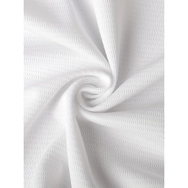 Men'S # 5 White Baseball Jersey With Polyester Fiber V-neck, Perfect For Sports Training And Casual Wear S-3XL