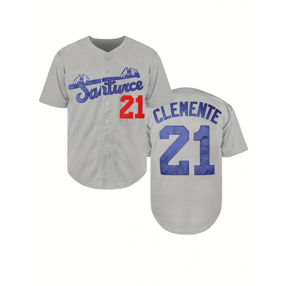 21 Men'S Baseball Jersey Sports Training Jersey Casual Breathable Shirt S-3XL