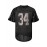 #34 Black Breathable Embroidered Football Jersey