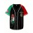 Men's Mexican Style Baseball Jersey - Retro Mexico Letter & Eagle Patriotic Design, Breathable V-Neck Button-Up Shirt with Raglan Sleeves, Loose Fit for Sports, Parties & Casual Wear, Cultural Event Attire, Detailing