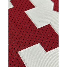 Men'S Red # 23 Rugby Jacket Loose Embroidered Sports, Fashionable, Casual, Street Breathable Rugby Top