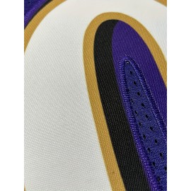 Men's Purple #22 Breathable American Rugby Shirt - Embroidered V-Neck Short Sleeve Training Top, Loose Fit All-Season Sportswear for Outdoor Activities, Casual Wear & Team Sports, Embroidered Detailing