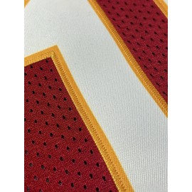 Men's Red #15 Breathable Rugby Jersey - V-Neck Short Sleeve Embroidered American Football Shirt, Loose Fit All-Season Training Top for Sports, Casual & Outdoor Activities, Athletic Wear, Bold Lettering, Reinforced Seams, Sports Apparel, Active Men