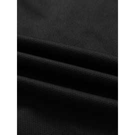 Men'S All Black # 8-24 Baseball Shirt, Classic Letter Embroidery Design, Button Style Short Sleeved Breathable Shirt, for Training And Competition Use