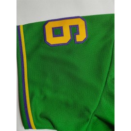 Letter And Number 96 Embroidery, Men'S Short Sleeve V-neck Baseball Jersey, Comfy Top For Training And Competition