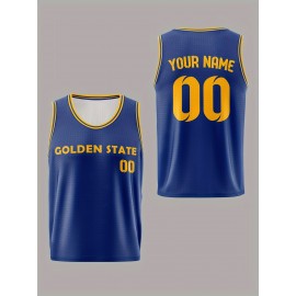 [Custom Basketball Jersey] Customizable Breathable Youngsters' Basketball Jersey with Name & Number | Comfort Fit for Training & Games, Perfect for Outdoor Sports & Casual Wear