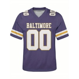 Customizable Plus Size Football Shirt for Women - Personalized Name & Number, V-Neck Short Sleeve, Breathable Summer Sports Jersey, Los Angeles City Team Gift, Football Jersey, Casual Wear, Sporty Design, Comfortable Fit, PLUS SIZE