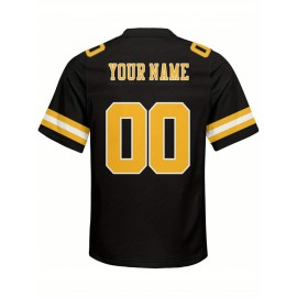 Customizable Plus Size Football Shirt for Women - Personalized Name & Number, V-Neck Short Sleeve, Breathable Summer Sports Jersey, Los Angeles City Team Gift, Football Jersey, Casual Wear, Sporty Design, Comfortable Fit, PLUS SIZE