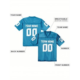 Custom Football Jersey Replica - Personalized Team Name& Number, Fan Gift Shirt for Women, Sizes 1XL-6XL, Ideal for Sports, Events& Casual Wear