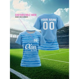 Customizable Women'S Plus Size Football Jersey - Soft & Breathable, Personalized Name & Number, Black with Red Accents, Perfect for Training, Sports Events & Casual Wear, Sports Event Apparel | Customizable Jersey | Comfortable Fit, Football Shirts